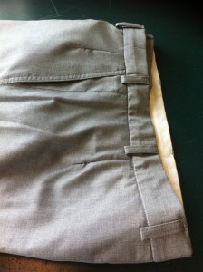 Trousers with fullness all over. <yoastmark class=